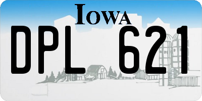 IA license plate DPL621