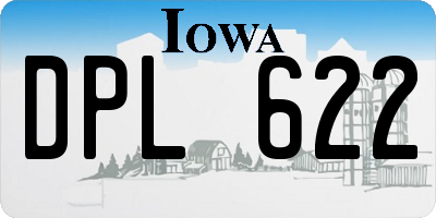 IA license plate DPL622