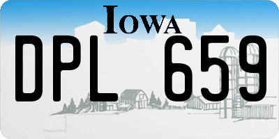 IA license plate DPL659