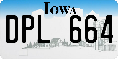 IA license plate DPL664