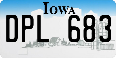 IA license plate DPL683