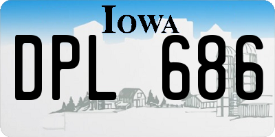 IA license plate DPL686