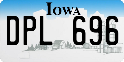 IA license plate DPL696