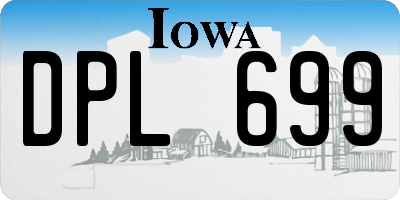 IA license plate DPL699