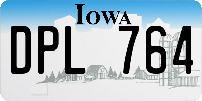 IA license plate DPL764