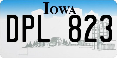 IA license plate DPL823
