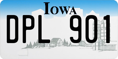 IA license plate DPL901