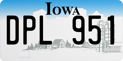 IA license plate DPL951