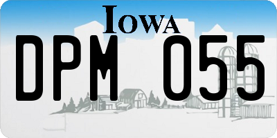 IA license plate DPM055