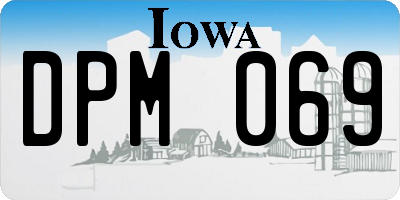 IA license plate DPM069