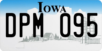 IA license plate DPM095