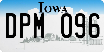 IA license plate DPM096