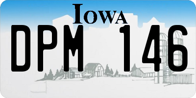 IA license plate DPM146