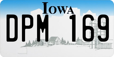 IA license plate DPM169