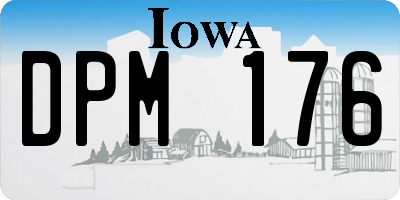IA license plate DPM176
