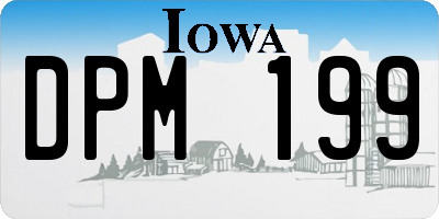 IA license plate DPM199