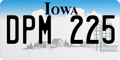 IA license plate DPM225