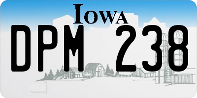 IA license plate DPM238