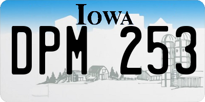 IA license plate DPM253