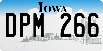 IA license plate DPM266