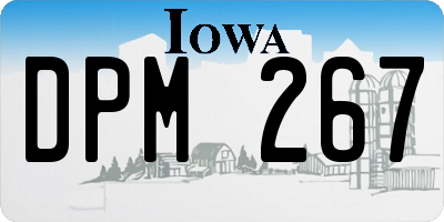 IA license plate DPM267