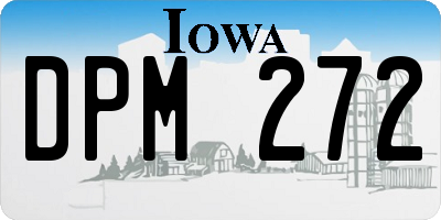 IA license plate DPM272