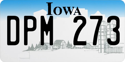 IA license plate DPM273