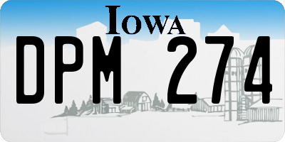 IA license plate DPM274