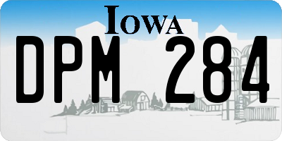 IA license plate DPM284