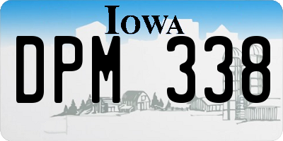 IA license plate DPM338