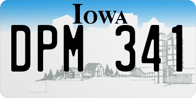 IA license plate DPM341