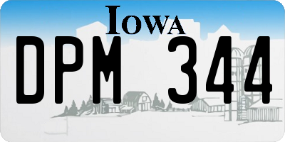 IA license plate DPM344