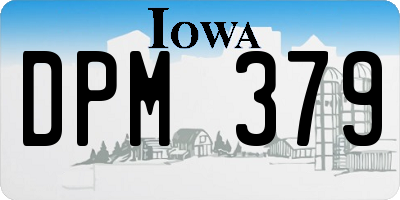 IA license plate DPM379