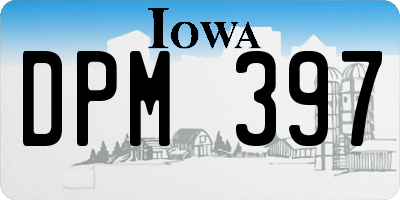 IA license plate DPM397