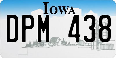 IA license plate DPM438