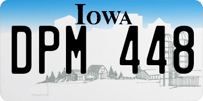 IA license plate DPM448