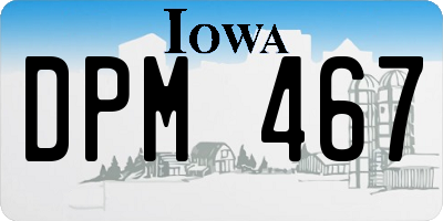 IA license plate DPM467