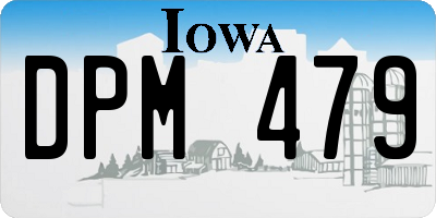 IA license plate DPM479