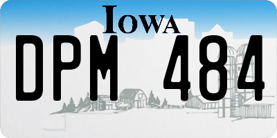 IA license plate DPM484