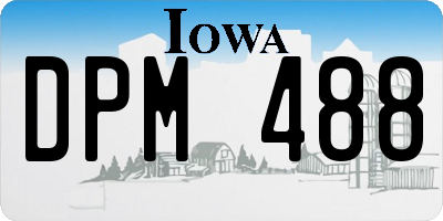 IA license plate DPM488