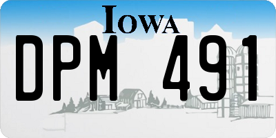 IA license plate DPM491