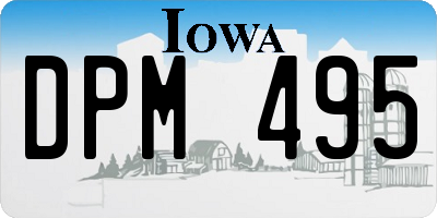IA license plate DPM495