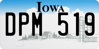 IA license plate DPM519