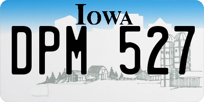 IA license plate DPM527
