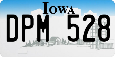 IA license plate DPM528