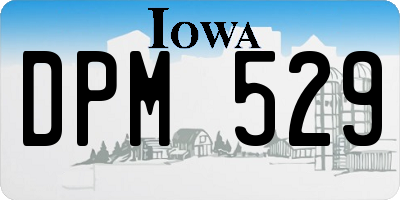 IA license plate DPM529