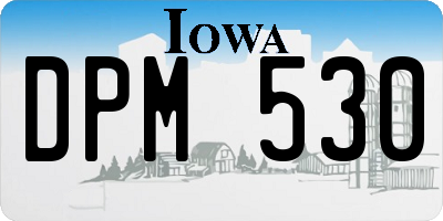 IA license plate DPM530