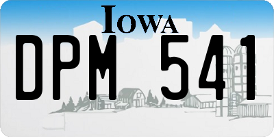 IA license plate DPM541