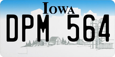 IA license plate DPM564