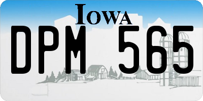 IA license plate DPM565